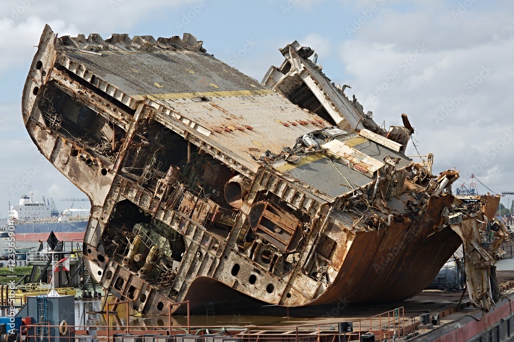 Cargo ship wreck Stock Photo Adobe Stock