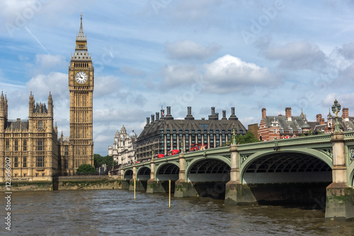 Amazing view of Westminster Bridge and Big Ben, London, England, United Kingdom