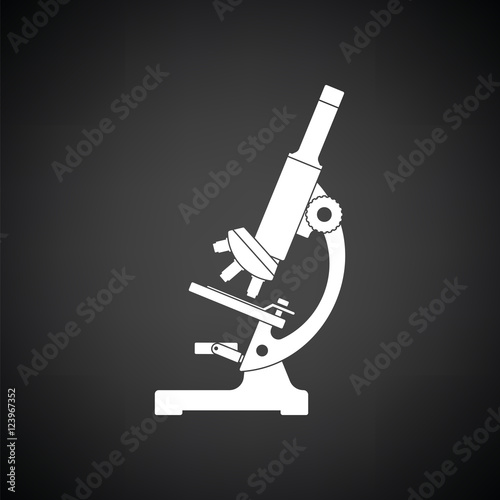 Icon of chemistry microscope