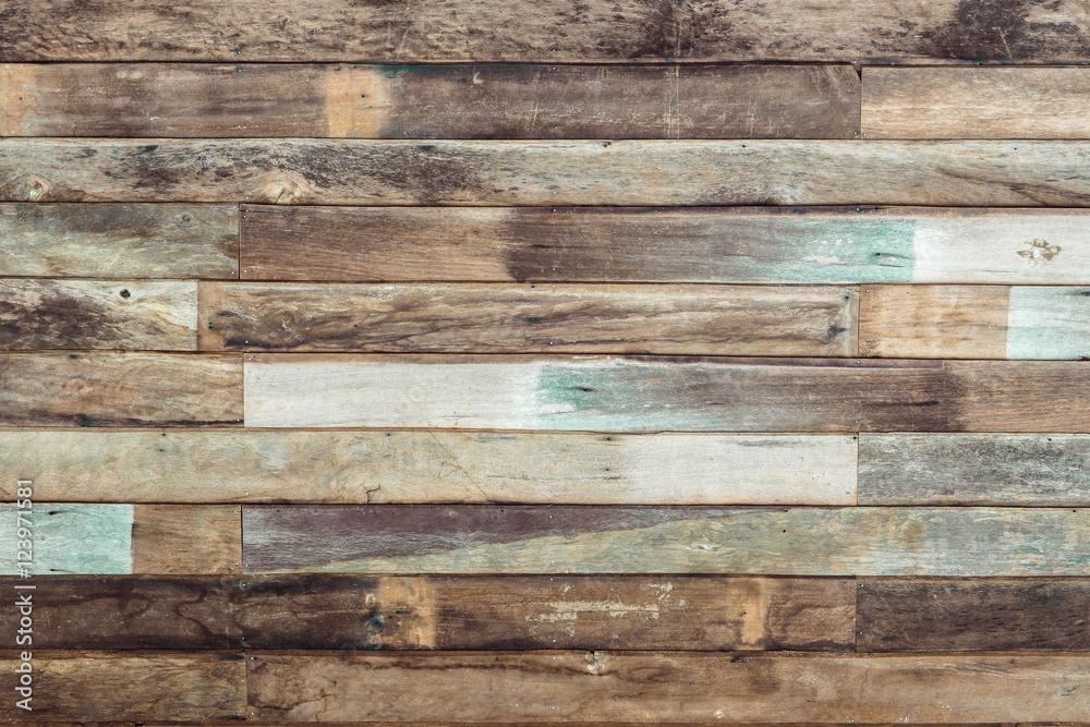 Obraz premium Old wood plank wall background