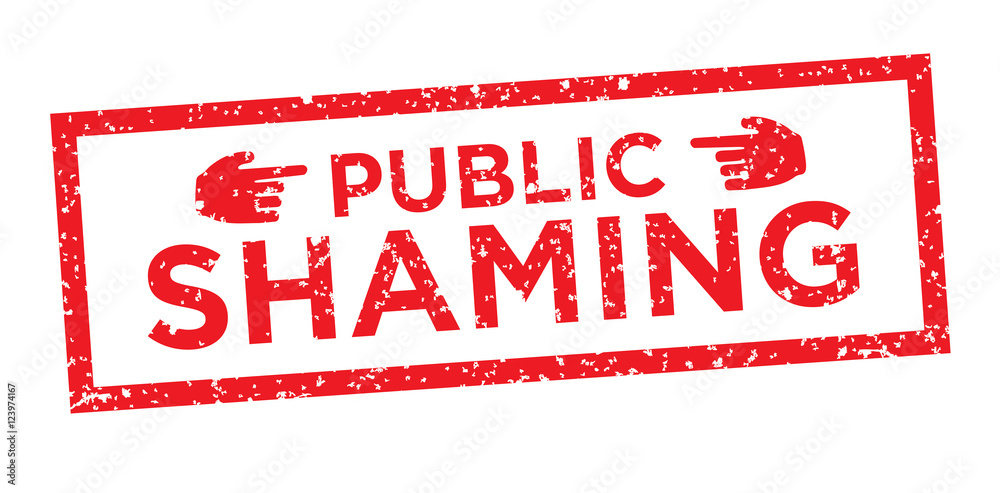 Online or Public Shaming Graphic