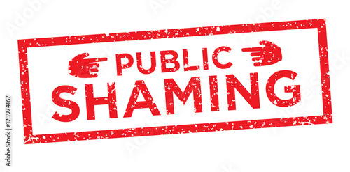 Online or Public Shaming Graphic