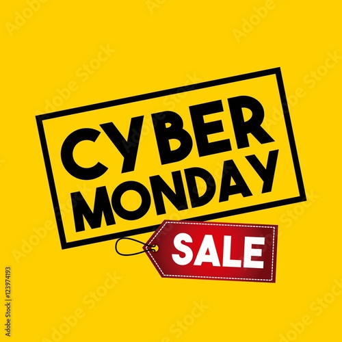 cyber monday sale commerce vector illustration design