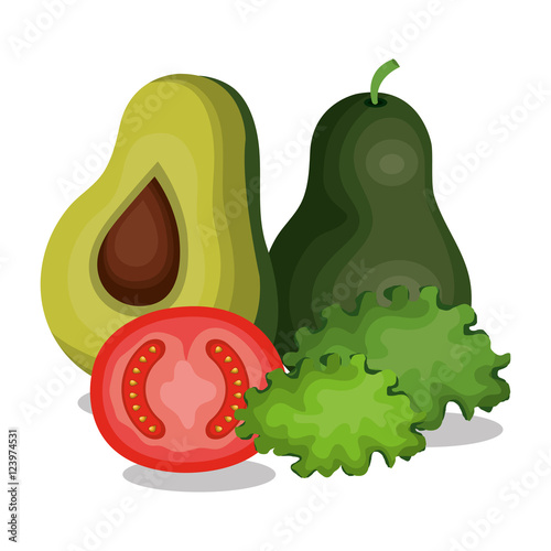 set nutritive food isolated icons vector illustration design