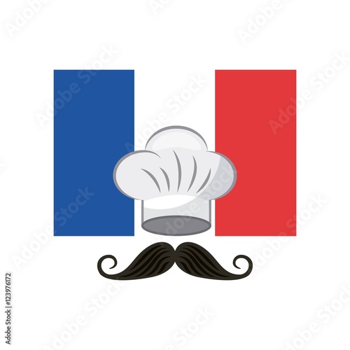 france flag classic culture vector illustration design