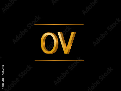 OV Initial Logo for your startup venture