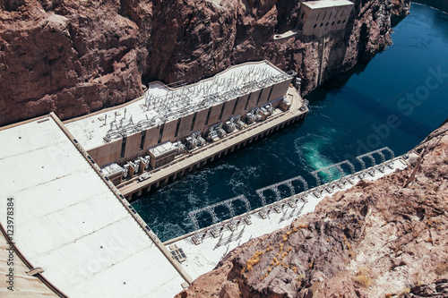 Vintage looking image of the Hoover Dam

