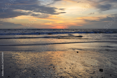Sunset on the beach of Goa.India