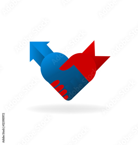 Wallpaper Mural Logo handshake lovely people in business  Torontodigital.ca