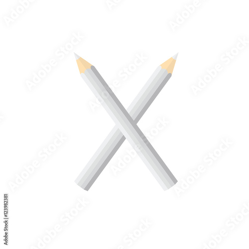 Color wooden pencils concept by Rearrange the letters X