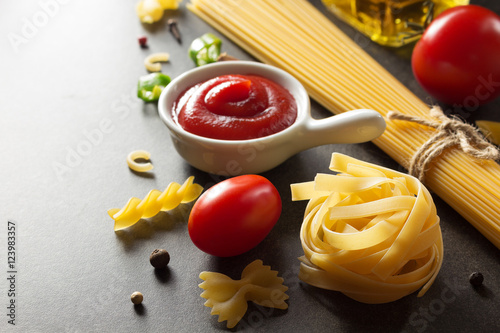 pasta and food ingredient
