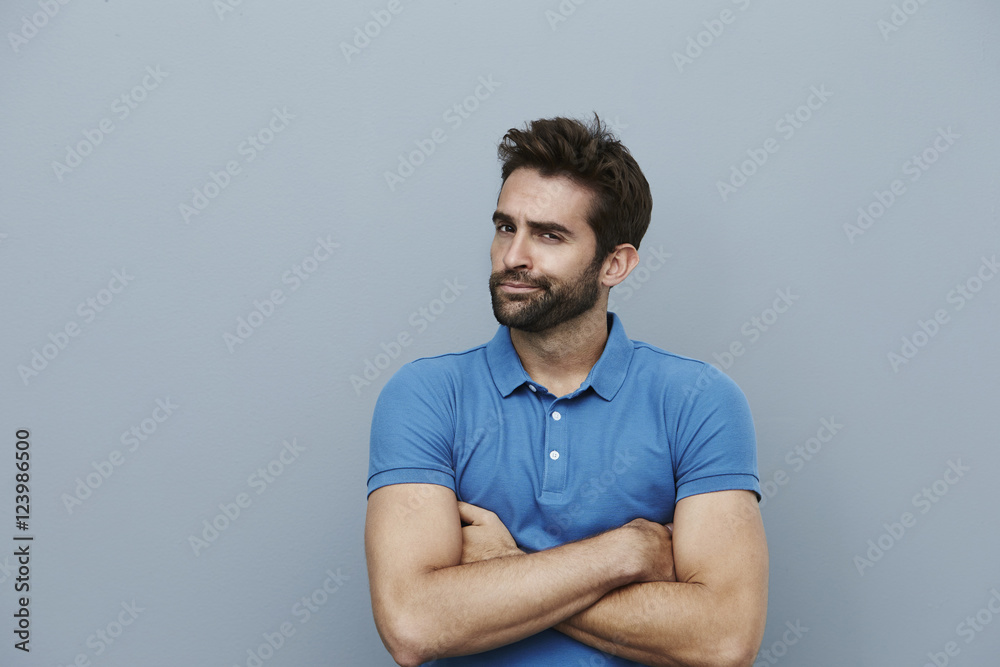 Disappointed dude looking at camera Disappointed dude looking at camera