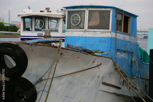 Scenery with the fishing boat