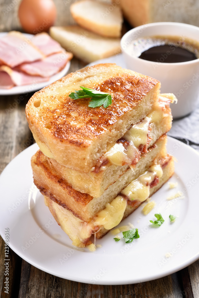 French toast grilled cheese sandwich