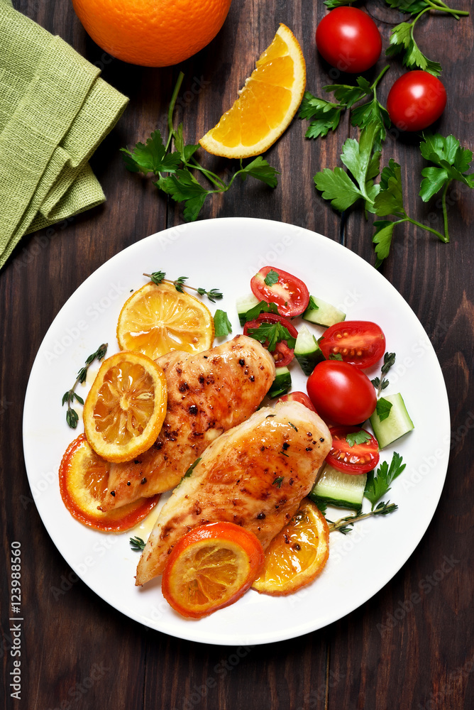 Chicken breast with orange sauce Chicken breast with orange sauce