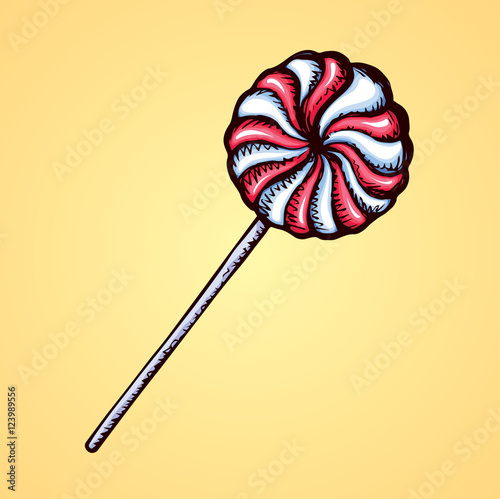 Lollipop. Vector drawing
