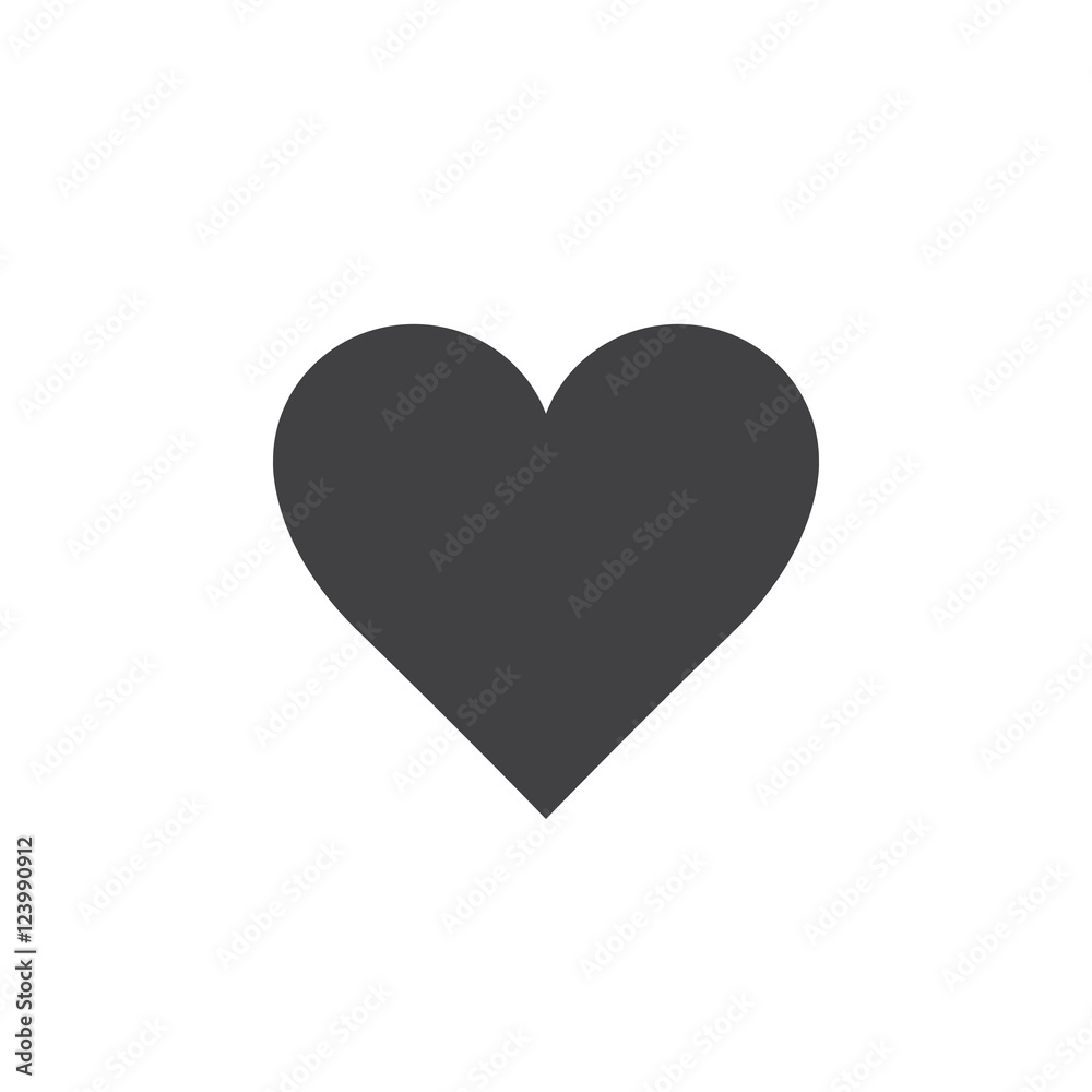 Love symbol. heart icon vector, solid logo illustration, pictogram isolated on white Love symbol. heart icon vector, solid logo illustration, pictogram isolated on white