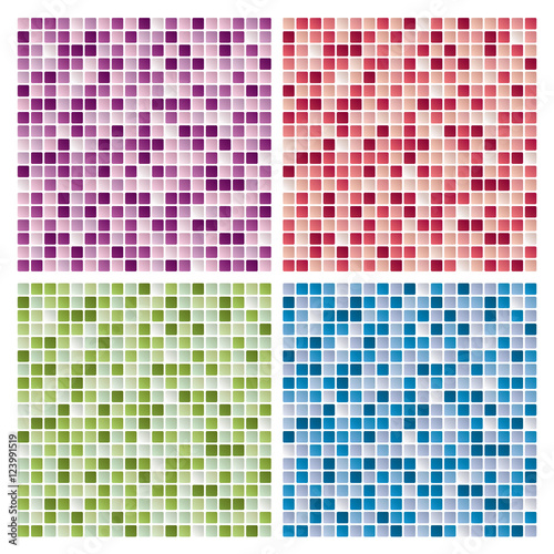vector abstract mosaic tile backgrounds