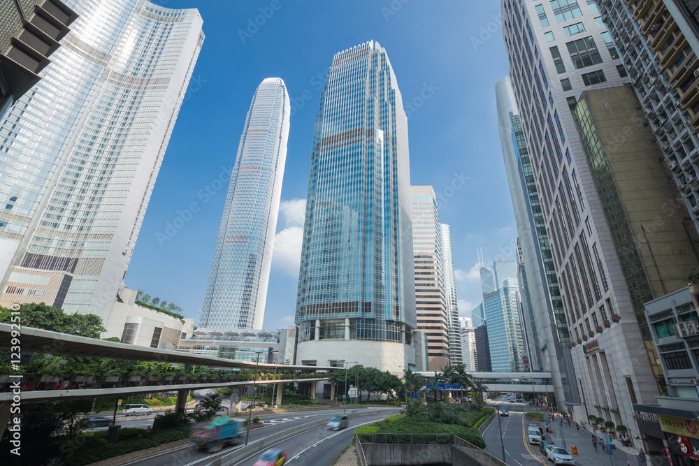 HONG KONG - SEPTEMBER 25, 2015: Hong Kong city and traffic at Hong Kong, China HONG KONG - SEPTEMBER 25, 2015: Hong Kong city and traffic at Hong Kong, China