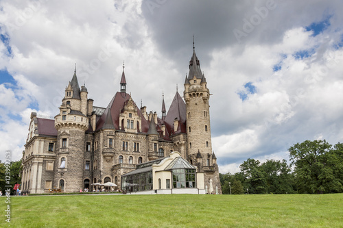 View on Moszna Castle - Poland  Europe.