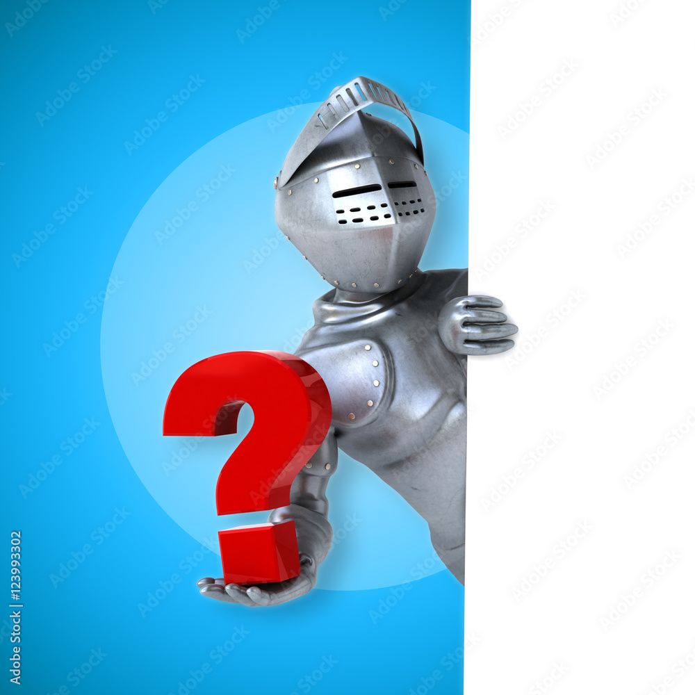 Naklejka premium Fun knight