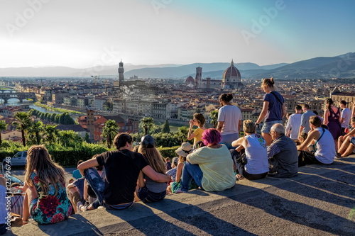 Florenz, Italien - Piazzale Michelangelo photo