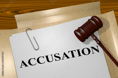 Obraz na plátne Accusation - legal concept