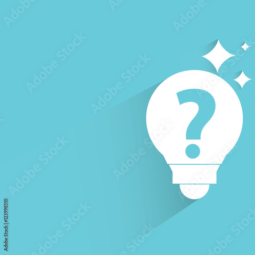 light bulb and question mark