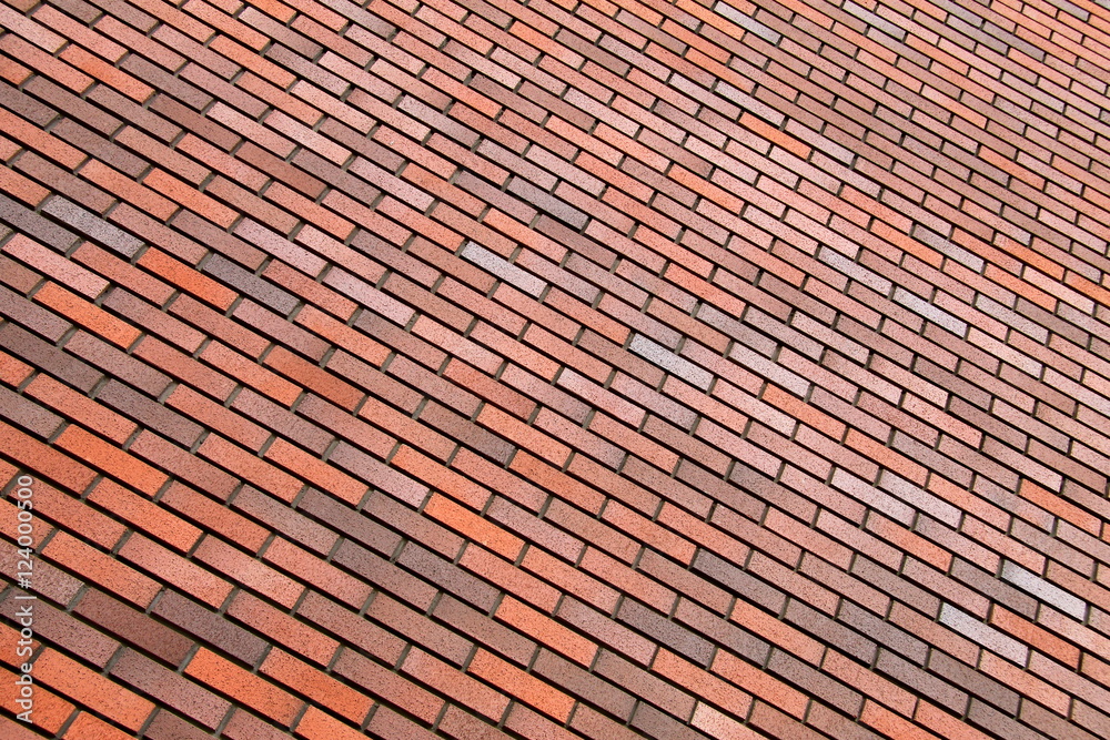 Orange brick wall, background, diagonal position, texture, Orange brick wall, background, diagonal position, texture,