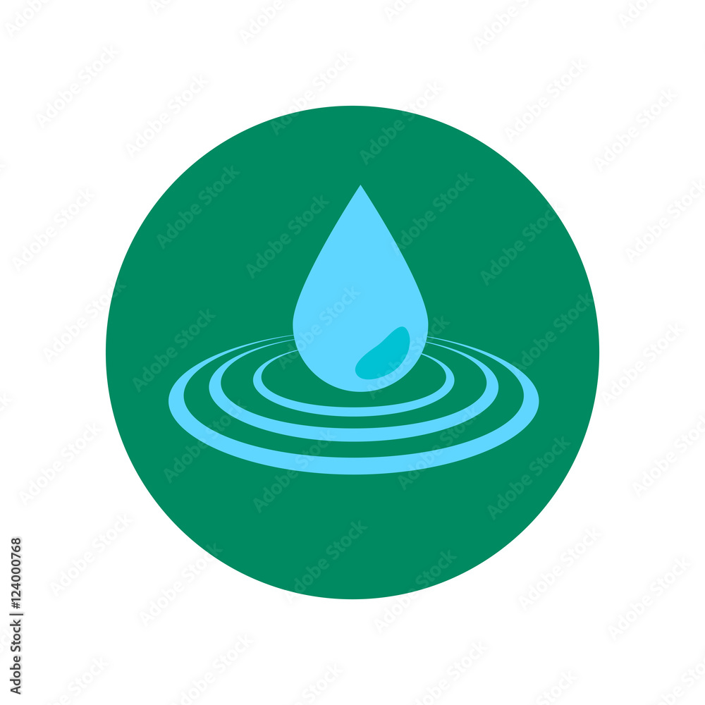 Drop water icon vector