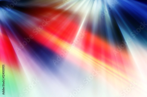 Abstract background in blue, red, yellow and green colors.
