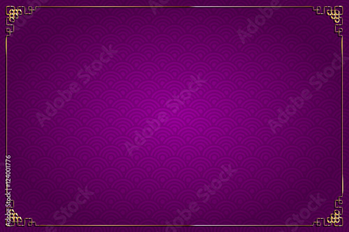purple chinese background and gold decoration