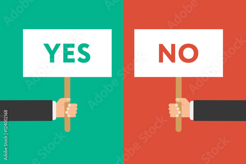 Set of hands holding different signs.