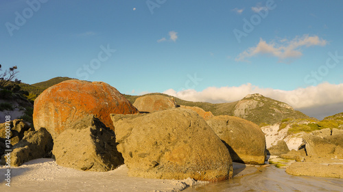 Felsen am Squeaky Beach im Wilsons Promontory Nationalpark, Victoria in Australien