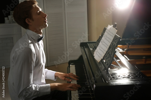 Man playing piano