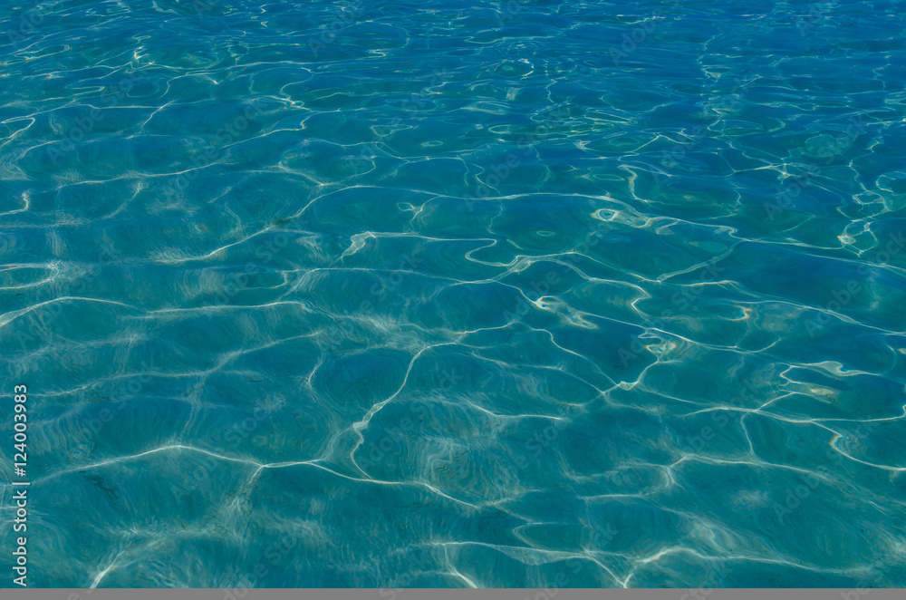 Fototapeta premium Shining blue water ripple