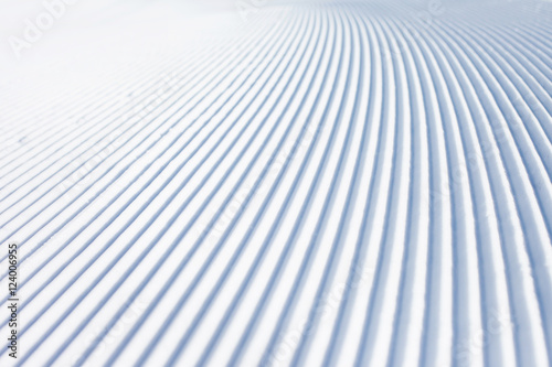 Snow lines made from a snow machine