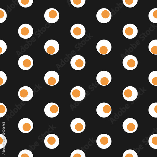 Patrón geométrico abstracto con puntos de colores sobre un fondo oscuro