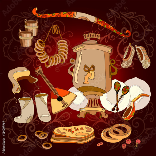 Welcome to Russia. Traditional Russian cuisine and culture.