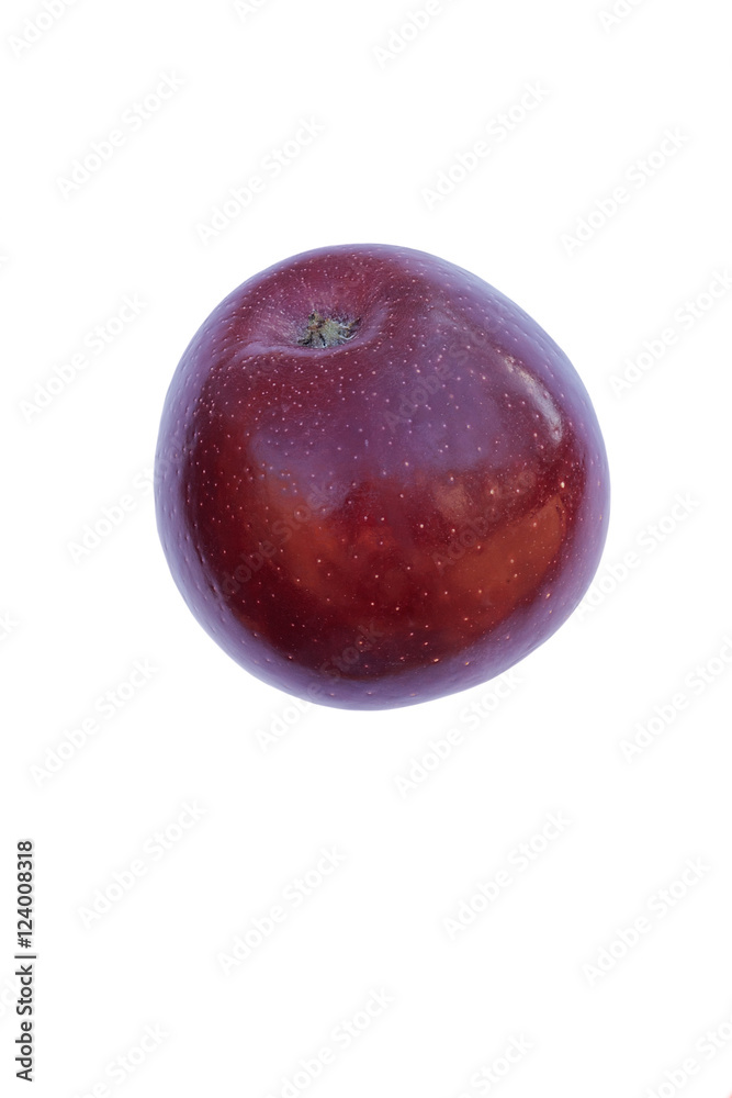Rome apple (Malus domestica Rome). Called Red Rome, Rome Beauty and Gillett's Seedling also. Image of apple isolated on white background
