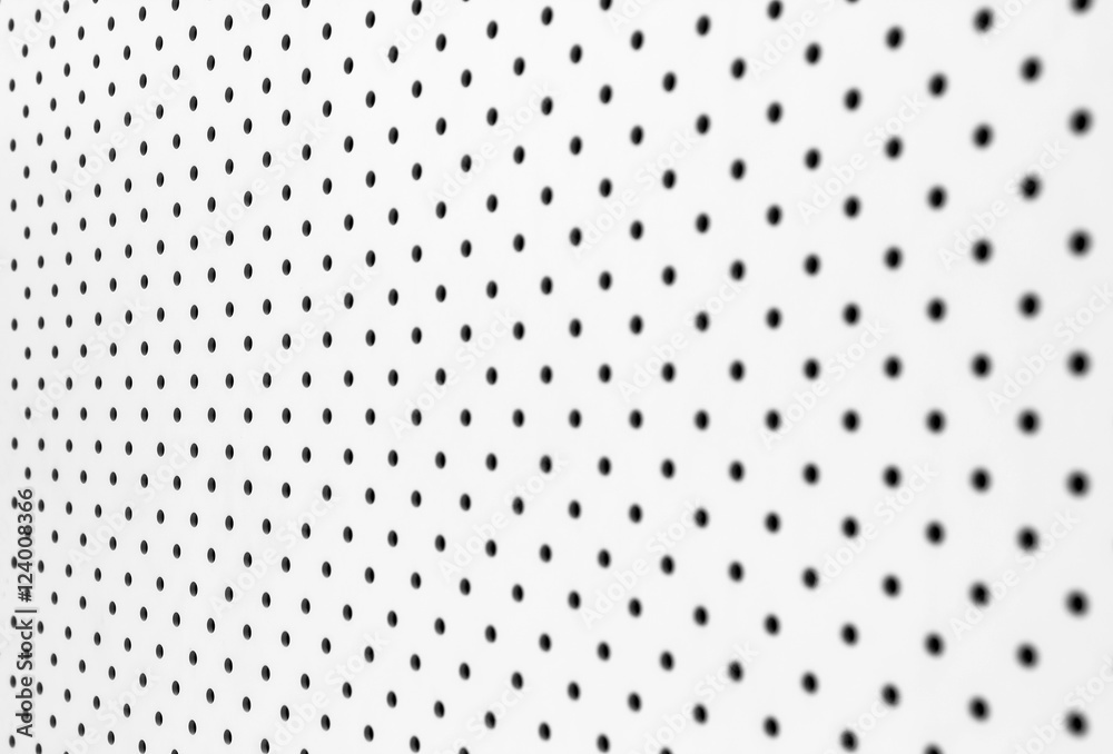 White pegboard background