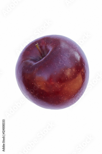 Rome apple (Malus domestica Rome). Called Red Rome, Rome Beauty and Gillett's Seedling also. Image of apple isolated on white background