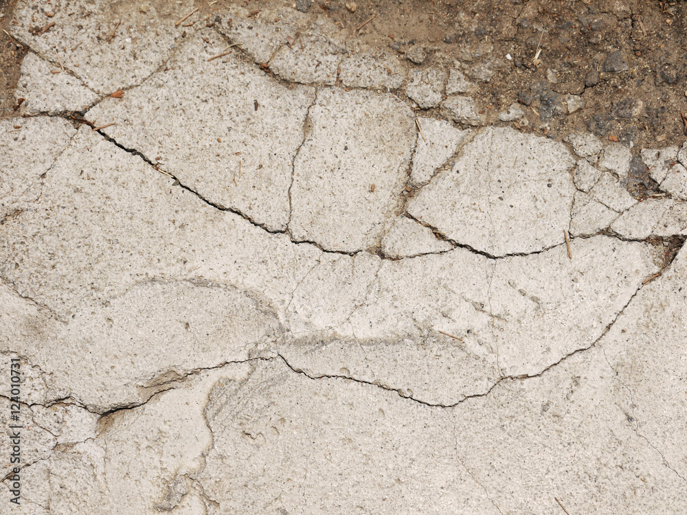 Obraz premium crack concrete floor texture