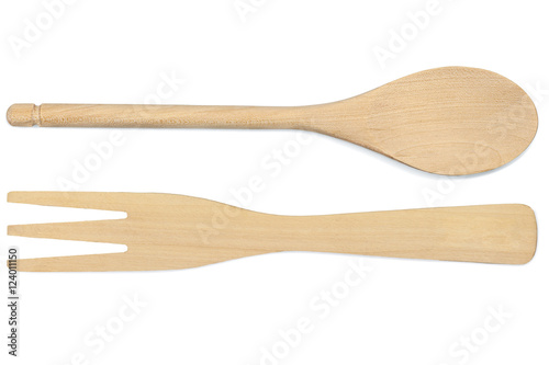 wooden kitchen utensil isolated