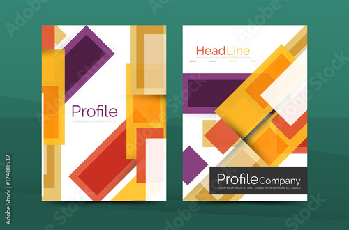 Straight lines geometric business report templates