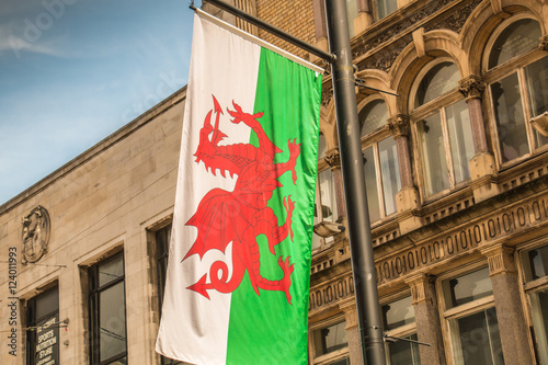 Wales flagg photo