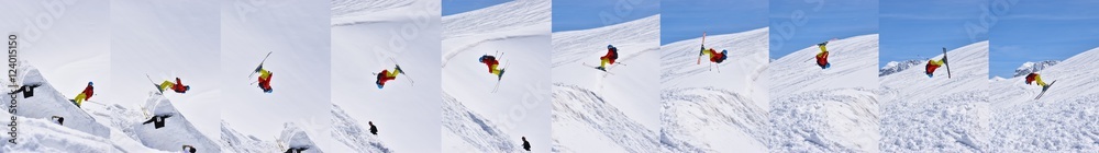 Décomposition d'un saut à ski