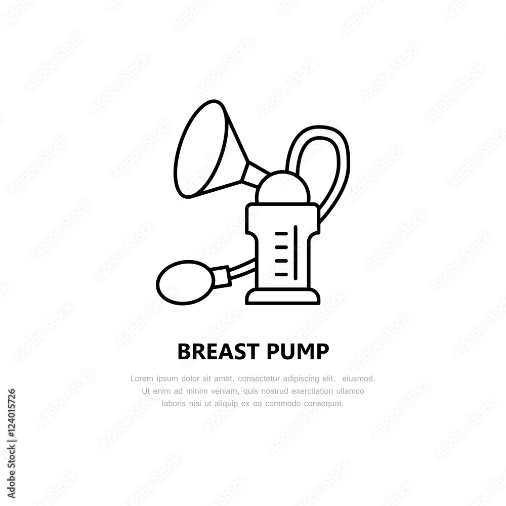Breastfeeding accessories hand breast pump Vector Image