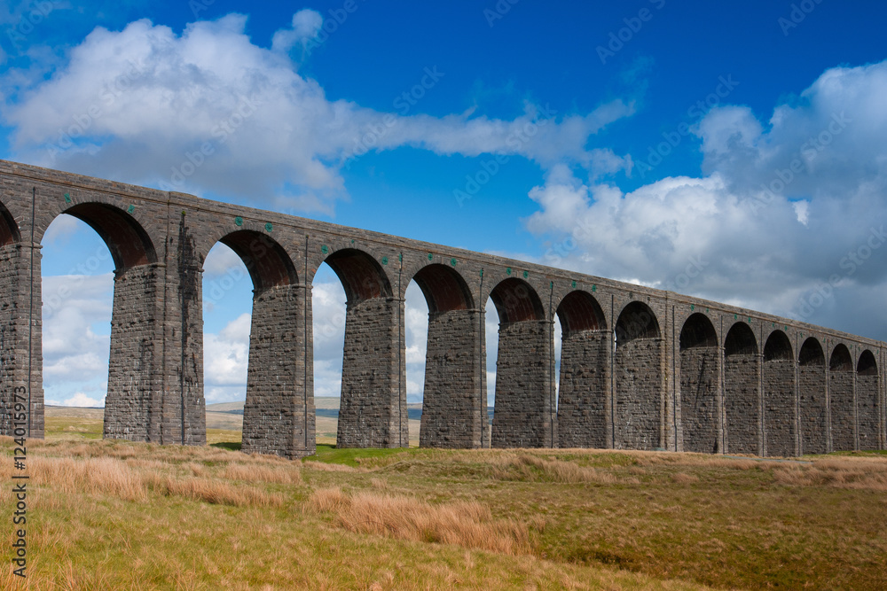 Ribblehead Viaduct in the Yorkshire Dales,England