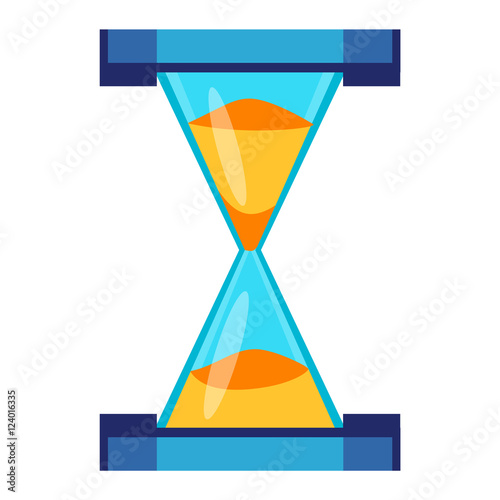 Sand clocks vector isolated